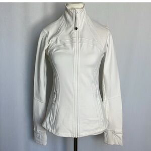 LULULEMON DEFINE JACKET IN IVORY SIZE 12